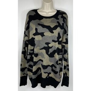 Isaac Mizrahi Camo Women's Xl Long Leggings Ready Oversized Black And Green